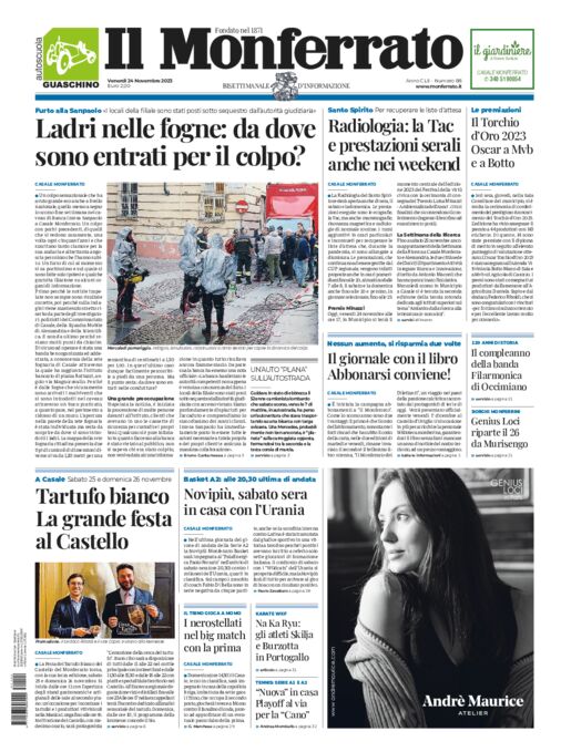 Il Monferrato - Edizione 88 del 24/11/2023